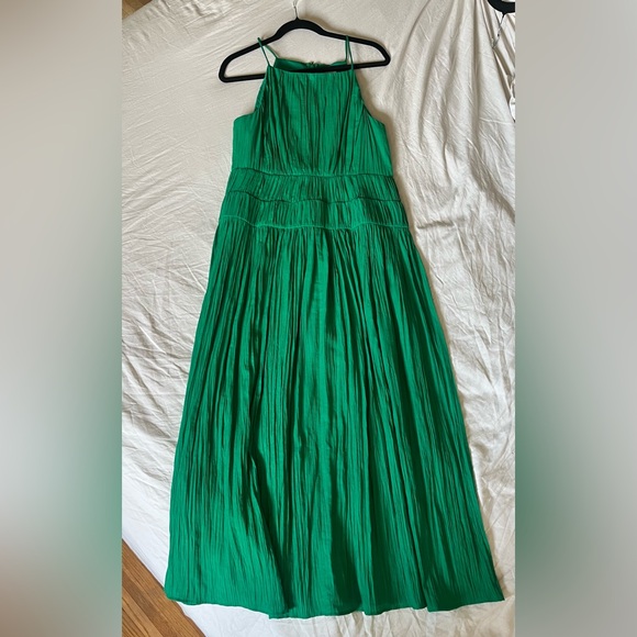& Other Stories Vibrant Green Midi Dress Size 10 Women - Gorgeous 🔥💚 - Picture 7 of 9